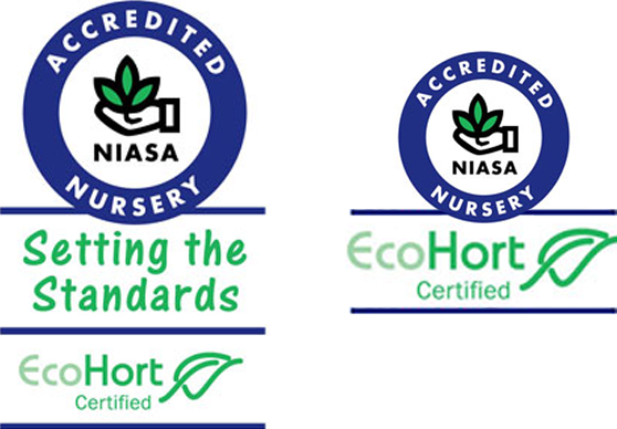 Grown to strict Nursery Industry Association of Australia EcoHort and NIASA Standards